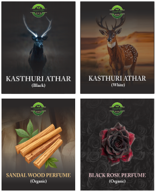 Kasturi Athar 4 Pack (Black)